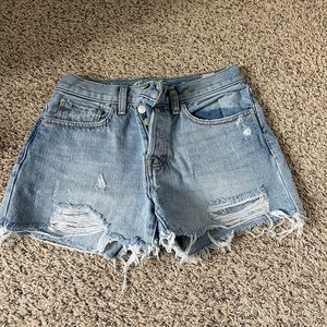 free people denim shorts